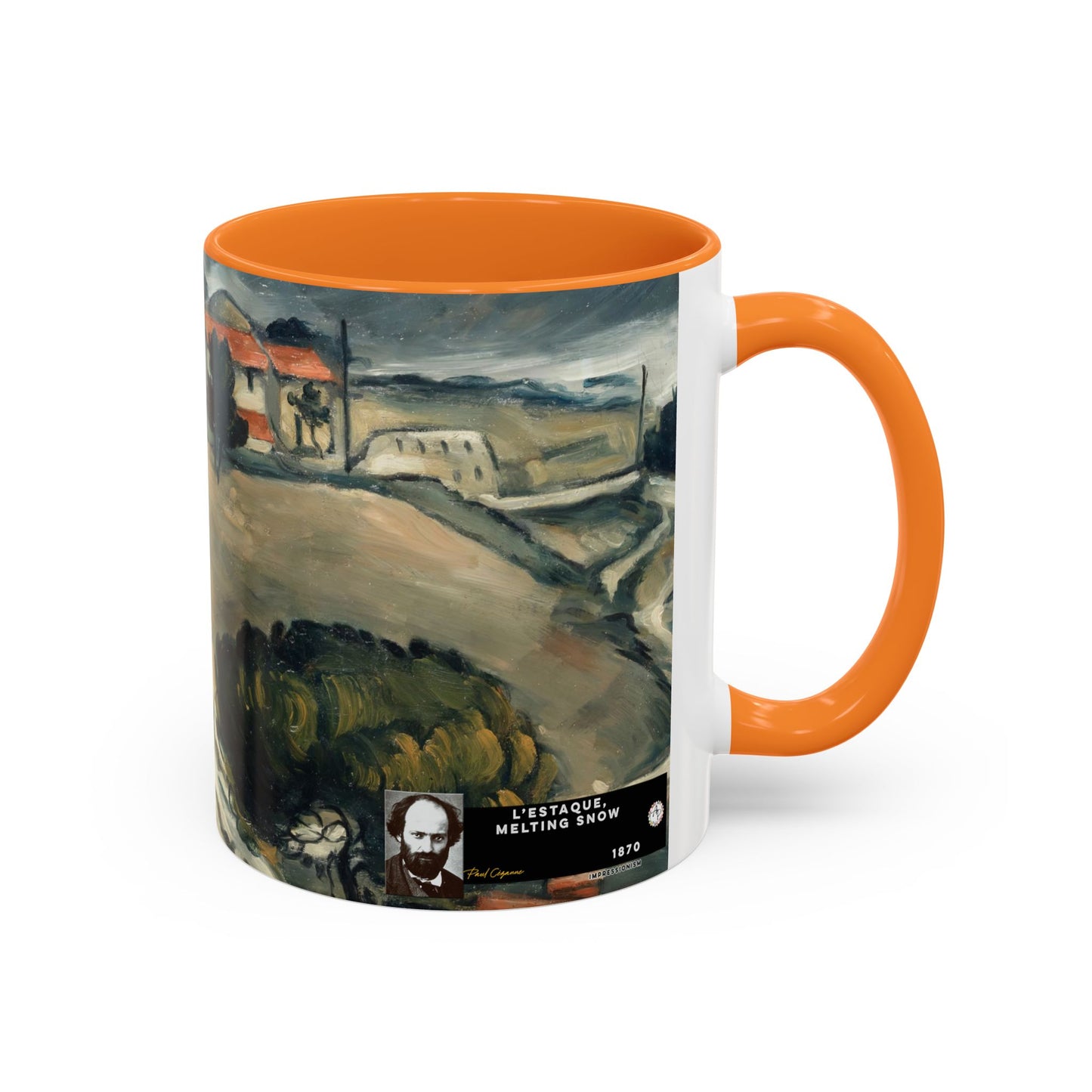 Cézanne, Paul - A Modern Olympia (1874) - Colorful Accent Mugs