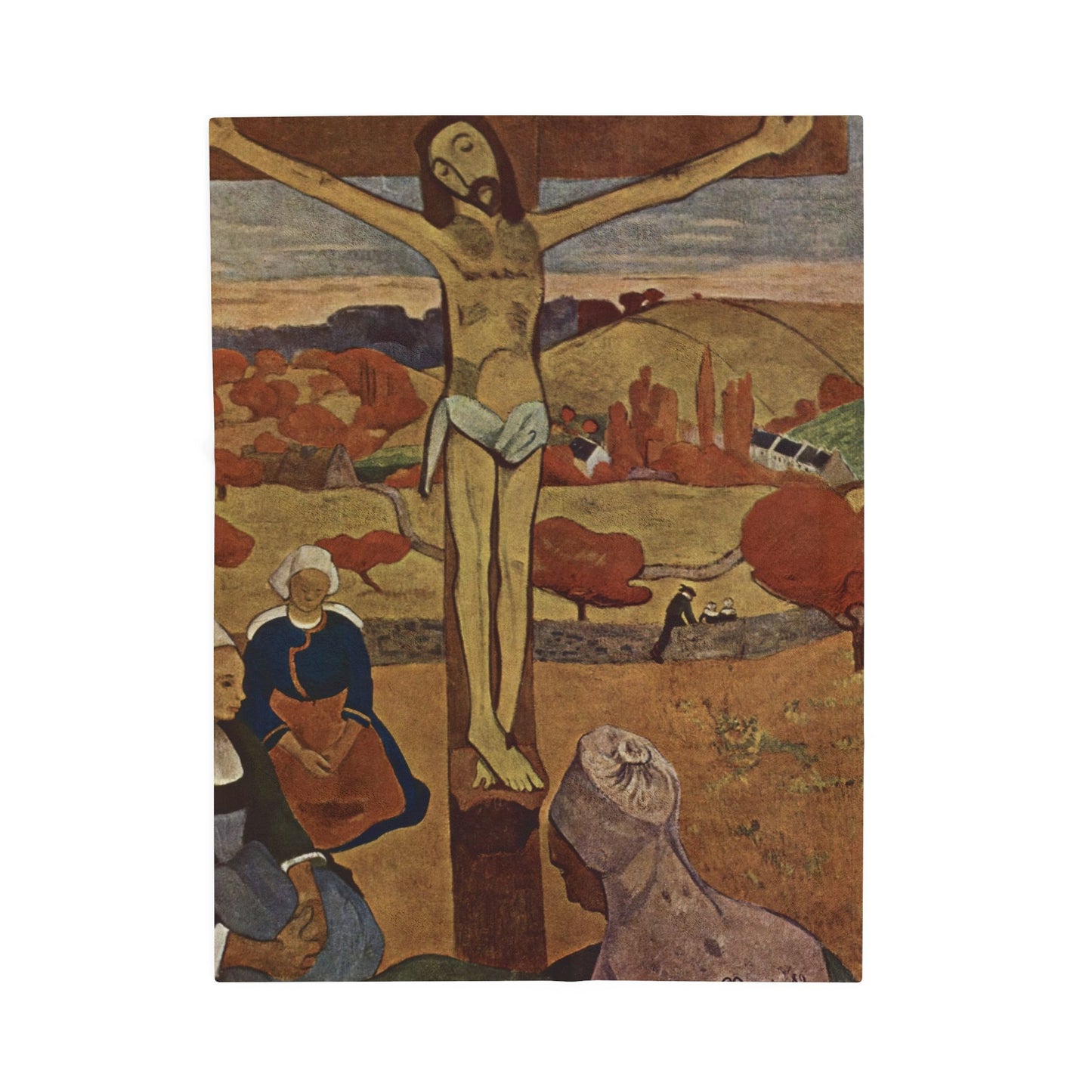 Gauguin, Paul - The Yellow Christ (1889) - Velveteen Plush Blanket