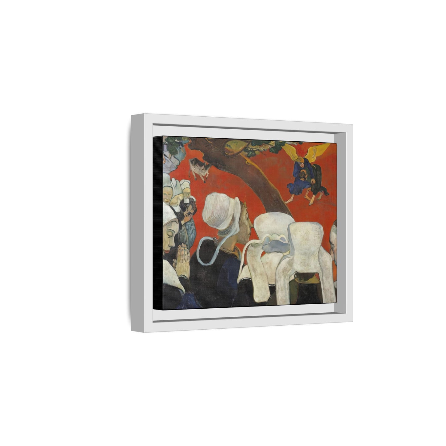 Gauguin, Paul - Vision of the Sermon (Jacob Wrestling with the Angel) (1888) - Matte Canvas, Framed