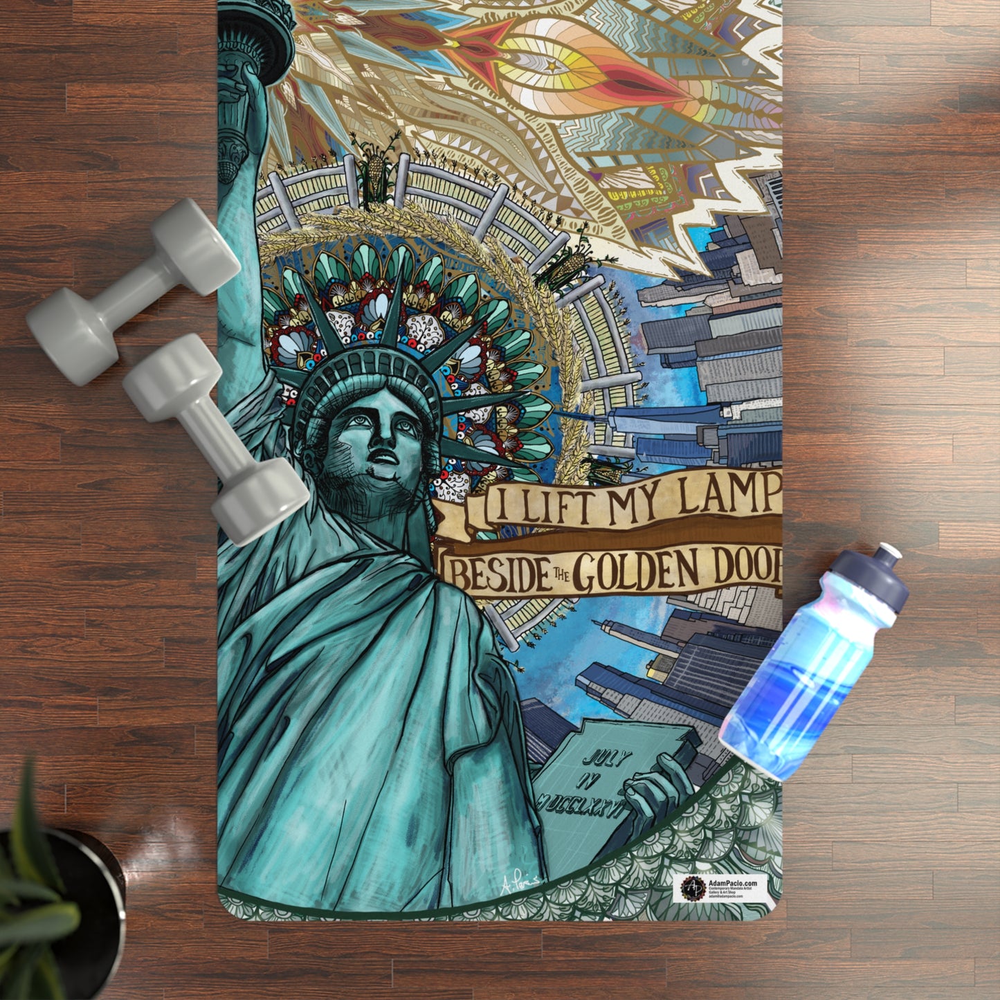 Pacio, Adam - Liberty Mandala - Rubber Yoga Mat