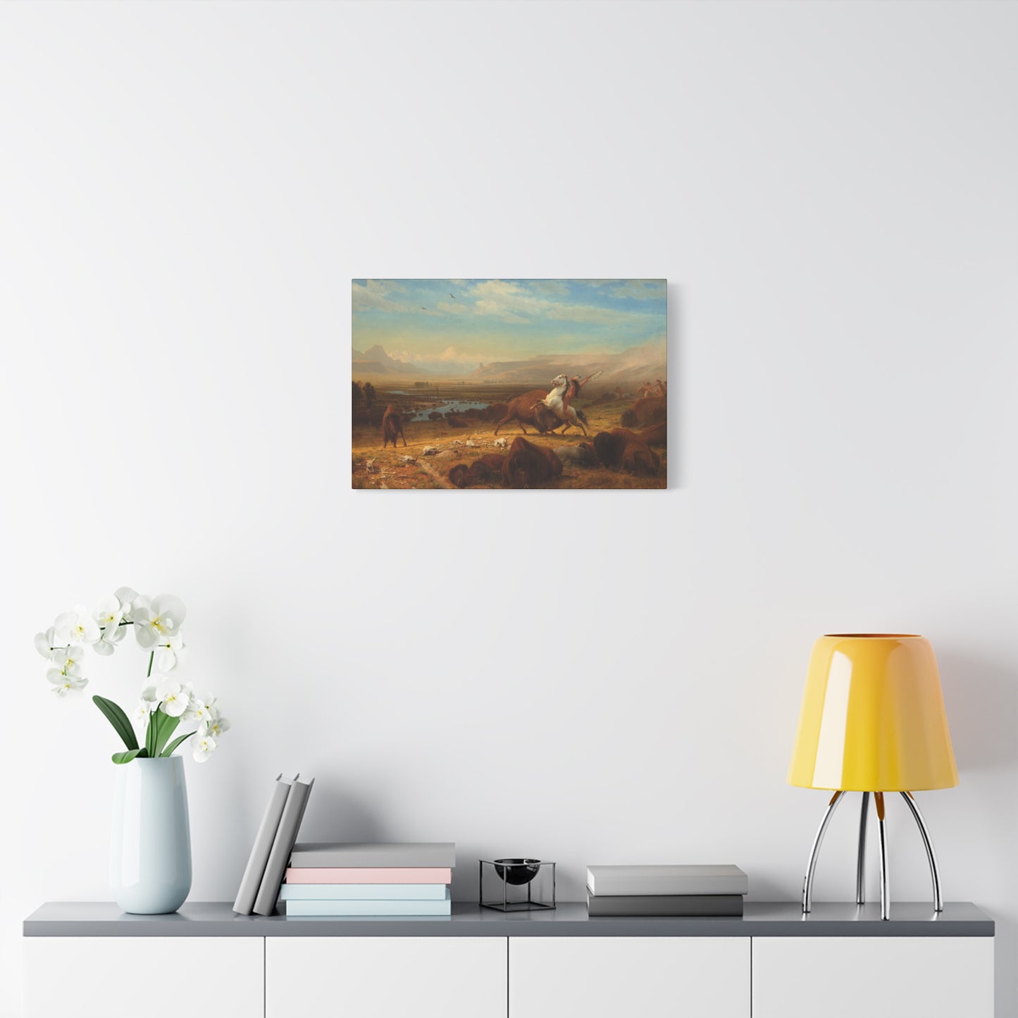 Bierstadt, Albert - The Last of the Buffalo  (1888) - Canvas Block, unframed