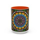 Emerald Arrows Mandala - Colorful Accent Mugs
