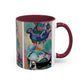 Matisse, Henri - Woman with a Hat (1905) - Colorful Accent Mugs