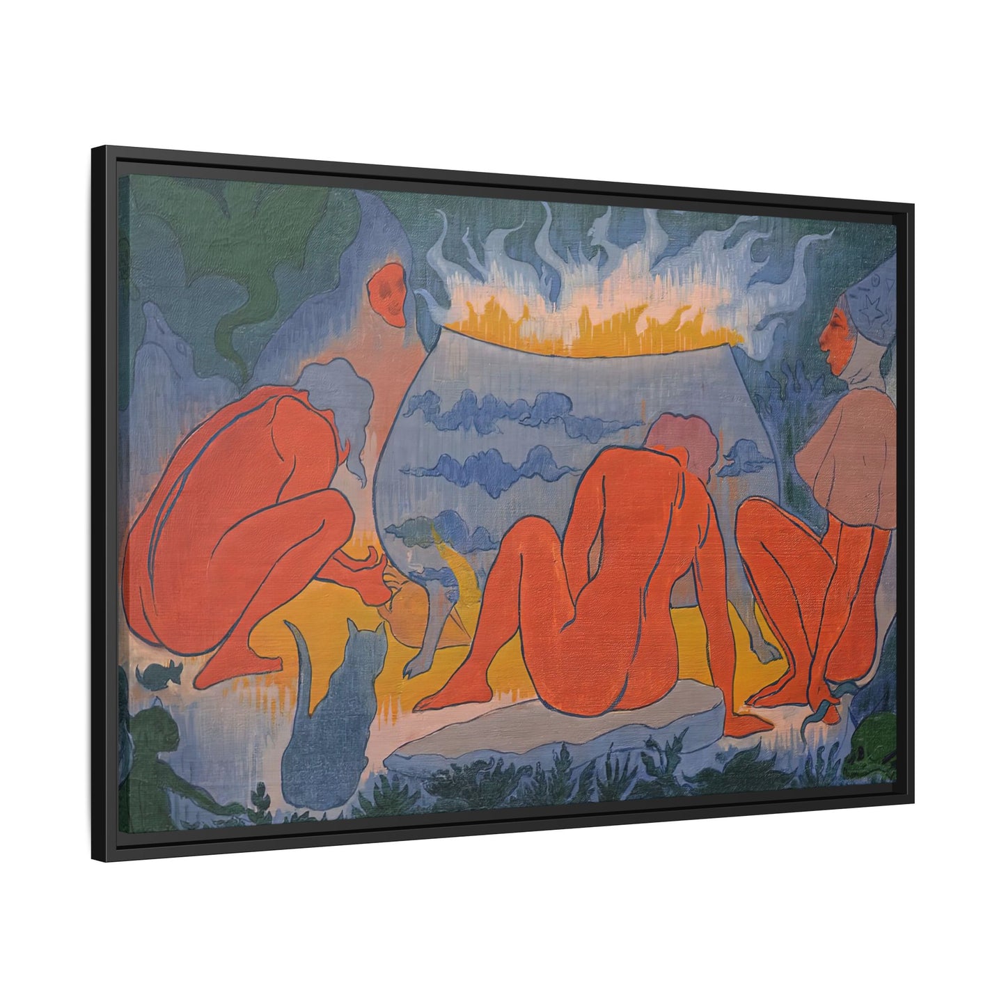 Ranson, Paul - Witches Around the Fire (1891) - Matte Canvas, Framed