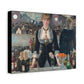 Manet, Édouard - A Bar at the Folies-Bergère (1880) - Canvas Block, unframed