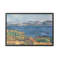 Cézanne, Paul - The Bay of Marseille, Seen from L'Estaque (1885) - Matte Canvas, Framed
