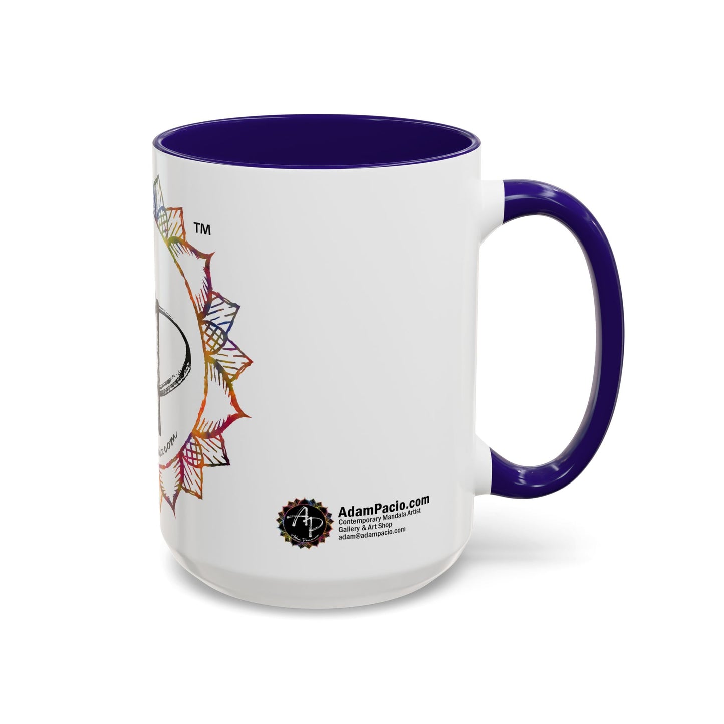 AdamPacio.com - White Logo - Colorful Accent Mugs