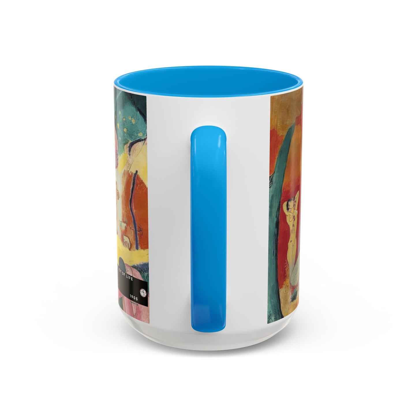 Matisse, Henri - The Joy of Life (1905) - Colorful Accent Mugs