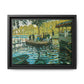 Monet, Claude - La Grenouillere (1869) - Matte Canvas, Framed