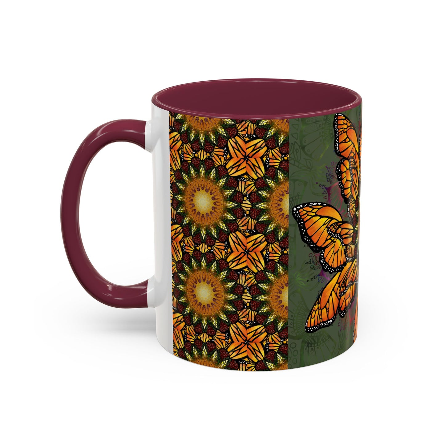 Pacio, Adam - Monarch Butterfly Mandala - Colorful Accent Mugs