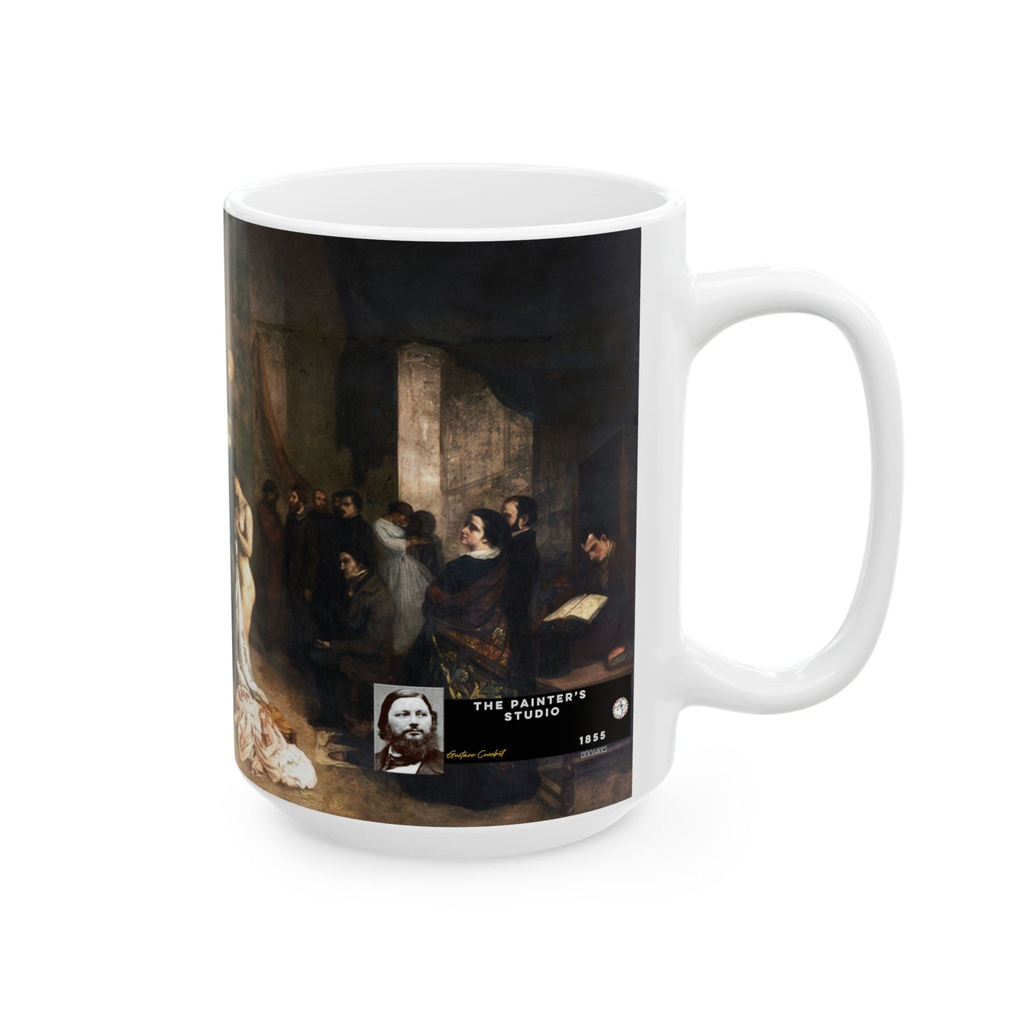 Courbet, Gustave - The Painter’s Studio (1855) - Ceramic Mug