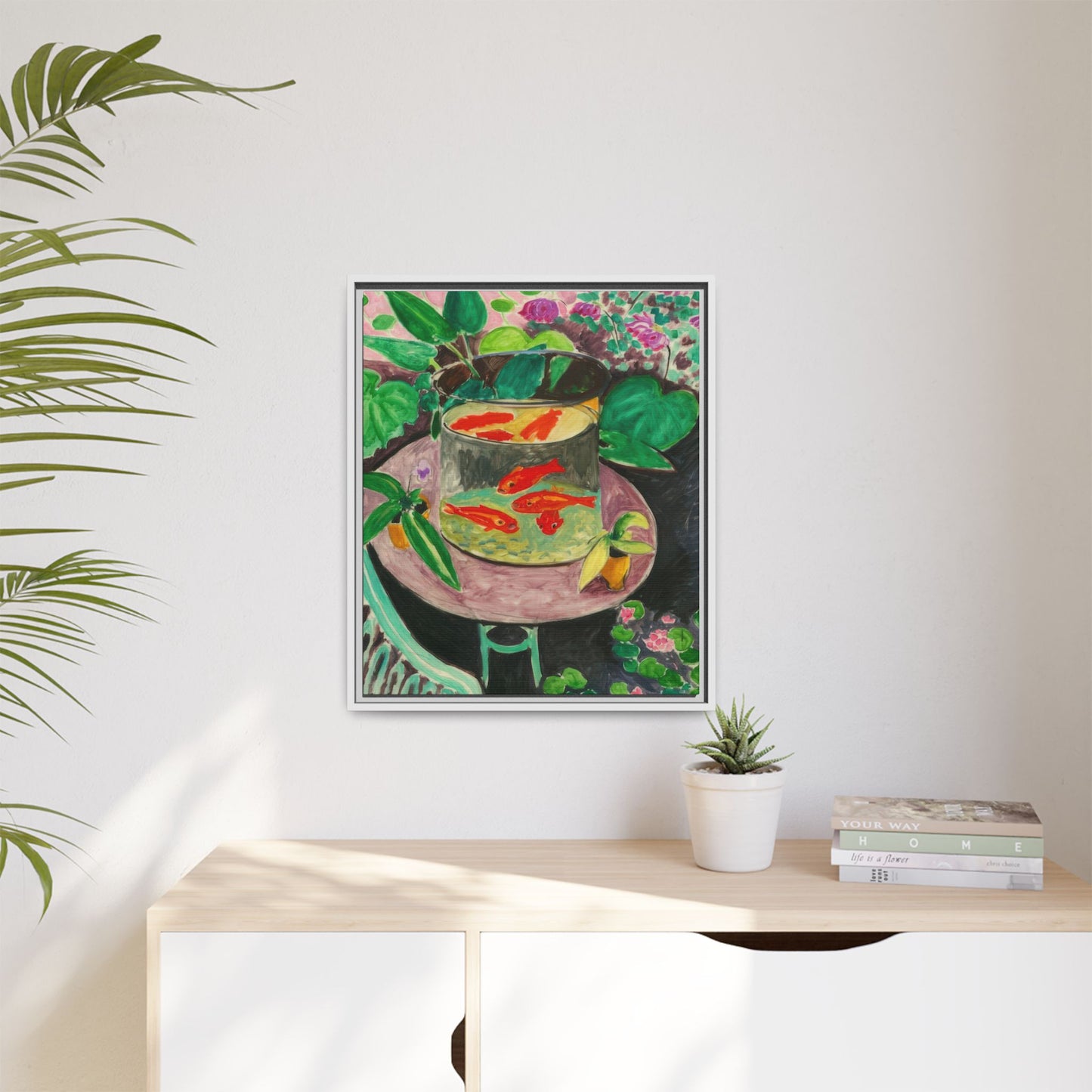 Matisse, Henri - The Goldfish (1912) - Matte Canvas, Framed