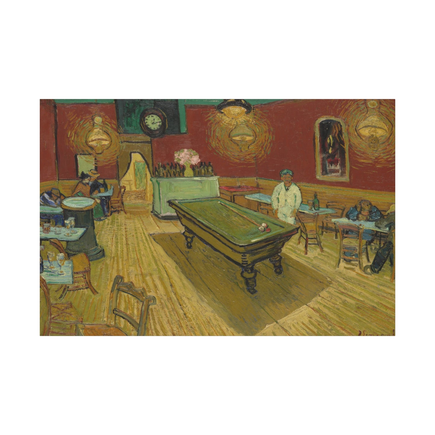 Van Gogh, Vincent - The Night Cafe (1888) - Canvas Block, unframed