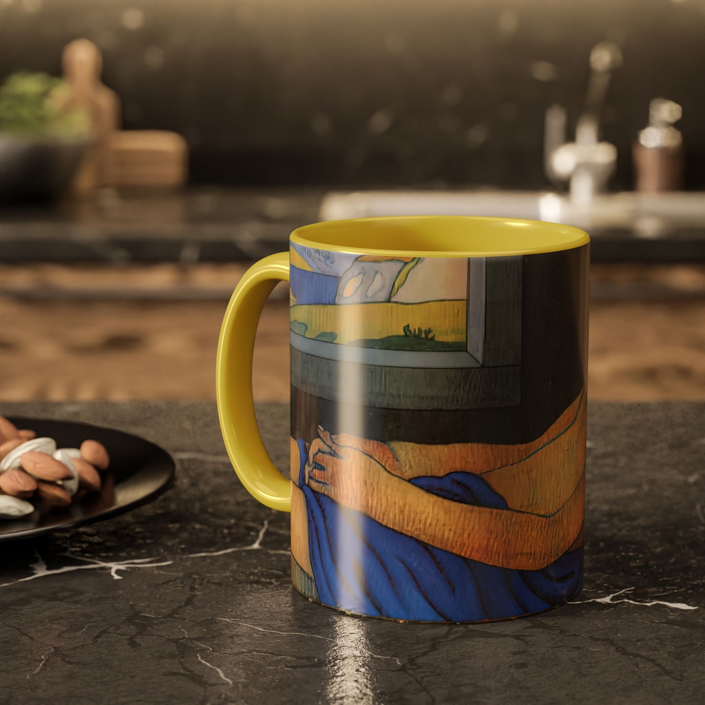 Filiger, Charles - The Recumbent Christ (1895) - Colorful Accent Mugs