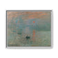 Monet, Claude - Impression, Sunrise (1872) - Matte Canvas, Framed