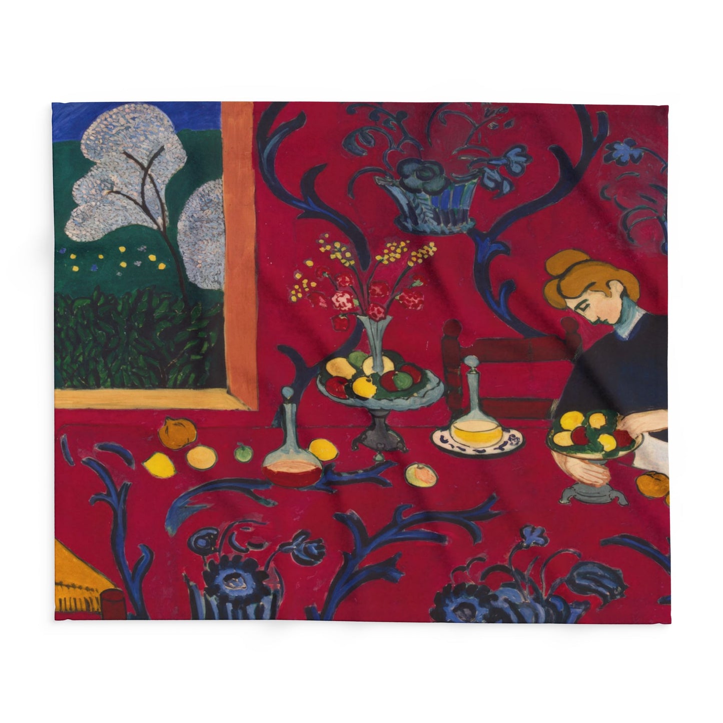 Matisse, Henri - The Dessert Harmony in Red (1908) - Arctic Fleece Blanket