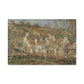 Pissarro, Camille - Red Roofs, Corner of a Village in Winter (1877) - Canvas Block, unframed