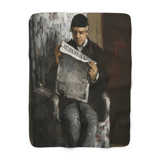 Cézanne, Paul - The Artist’s Father (1866) - Sherpa Fleece Blanket