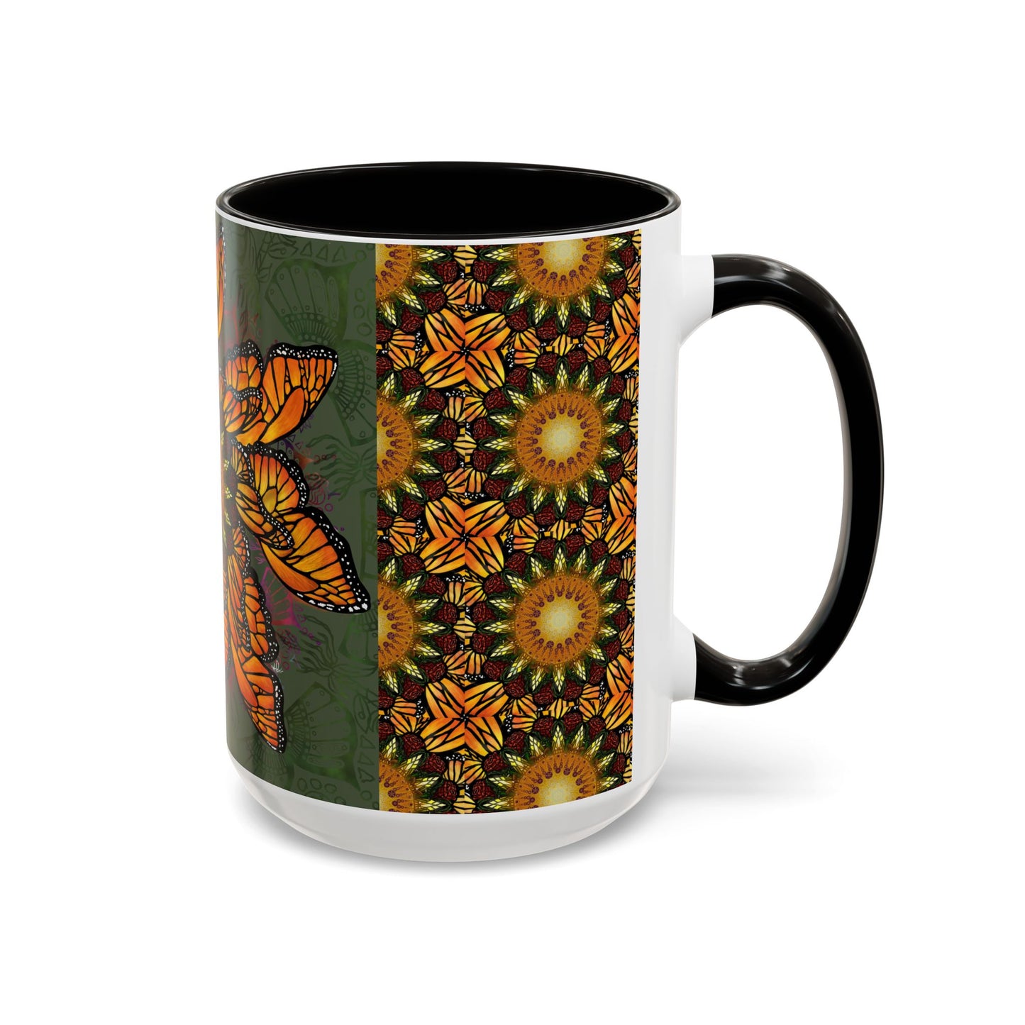 Pacio, Adam - Monarch Butterfly Mandala - Colorful Accent Mugs