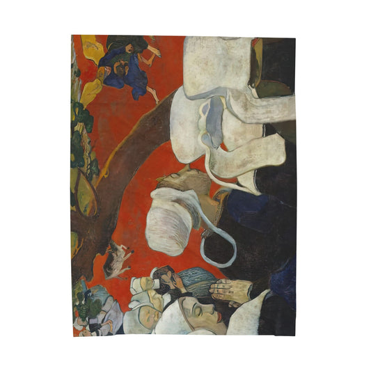 Gauguin, Paul - Vision of the Sermon (Jacob Wrestling with the Angel) (1888) - Velveteen Plush Blanket