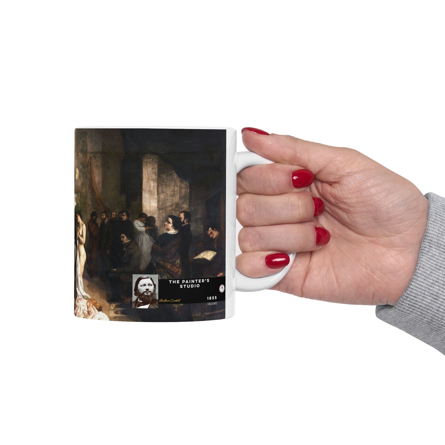 Courbet, Gustave - The Painter’s Studio (1855) - Ceramic Mug