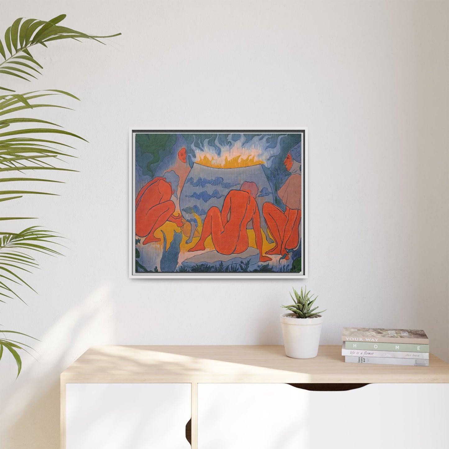 Ranson, Paul - Witches Around the Fire (1891) - Matte Canvas, Framed