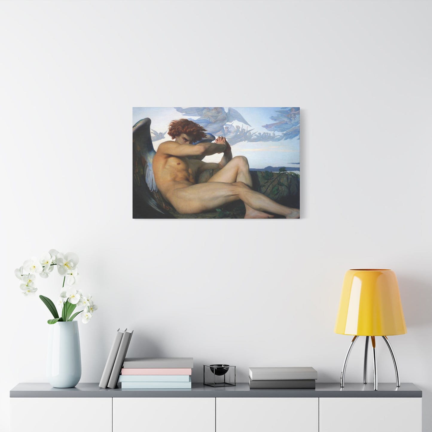 Cabanel, Alexandre - The Fallen Angel (1847) - Canvas Block, unframed