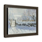 Monet, Claude - The Magpie (1868) - Matte Canvas, Framed