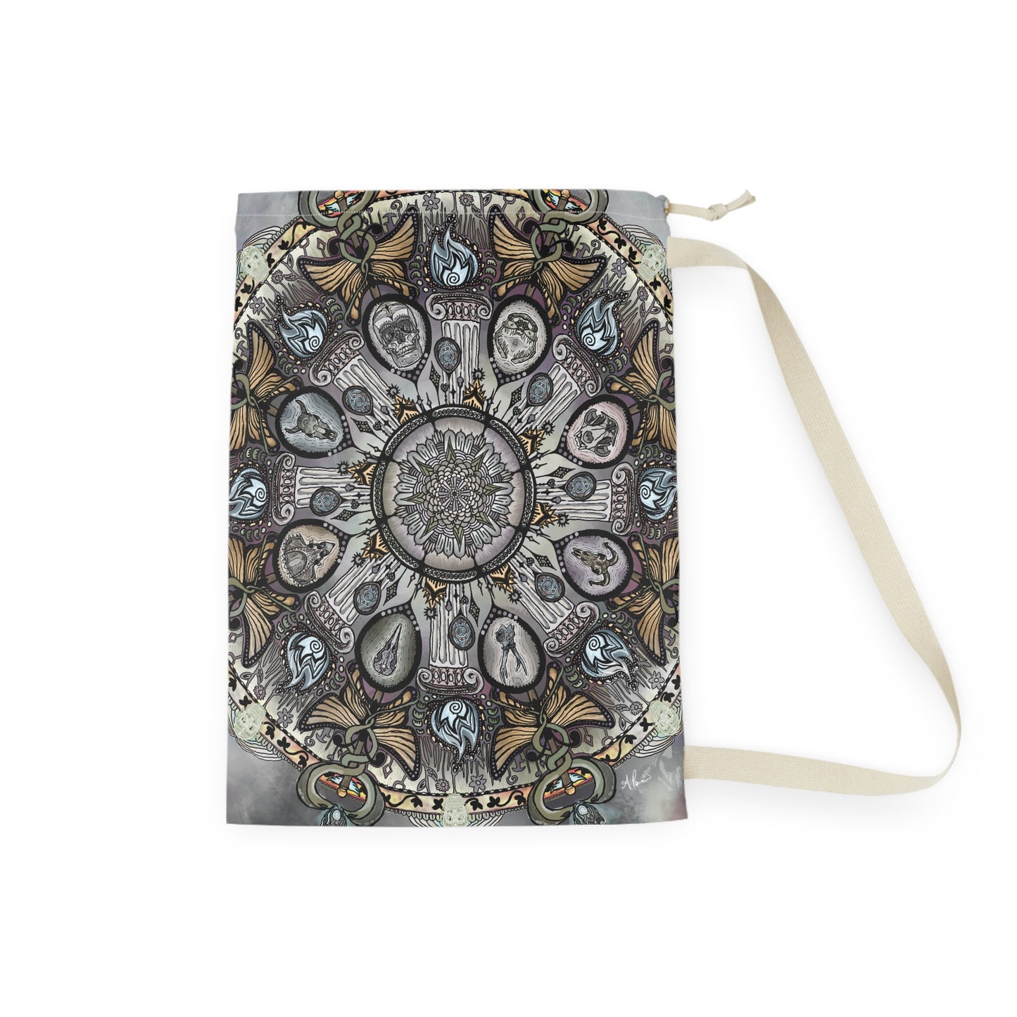 Pacio, Adam - Memento Mori Mandala - Laundry Bag