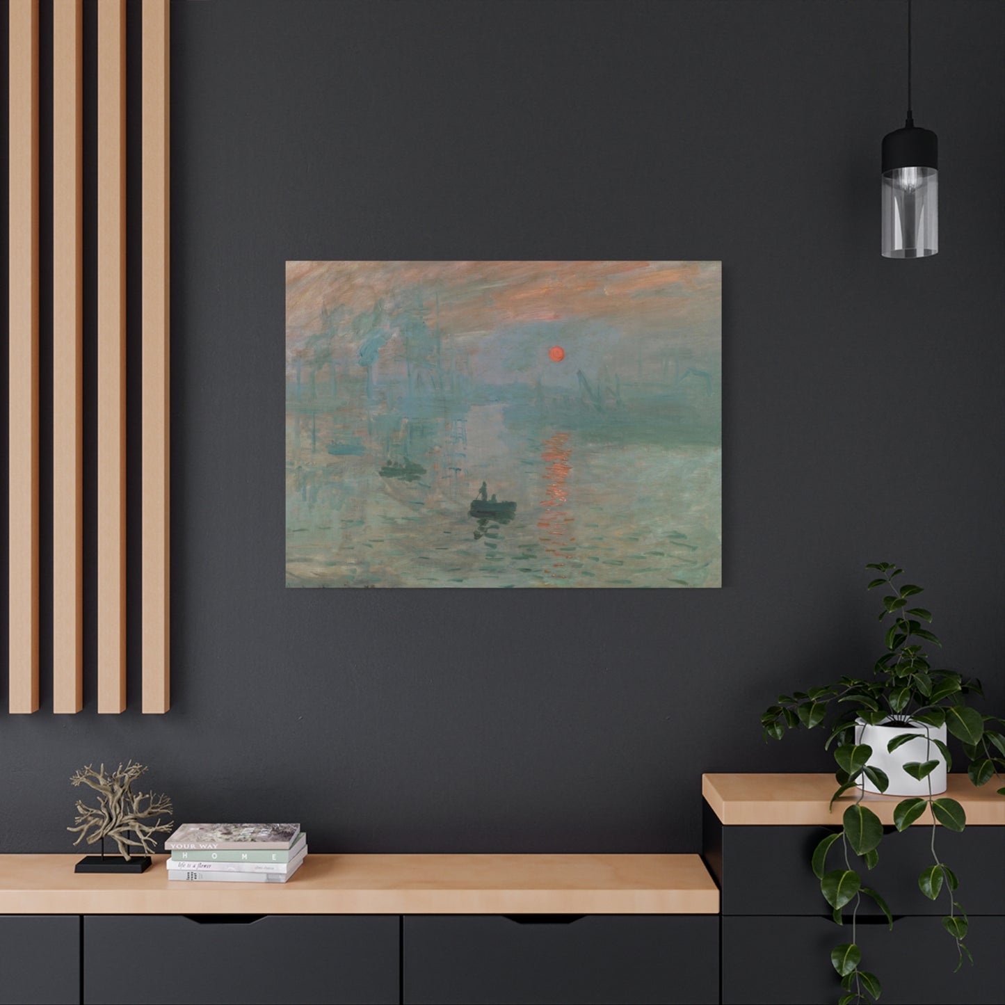 Monet, Claude - Impression, Sunrise (1872) - Canvas Block, unframed