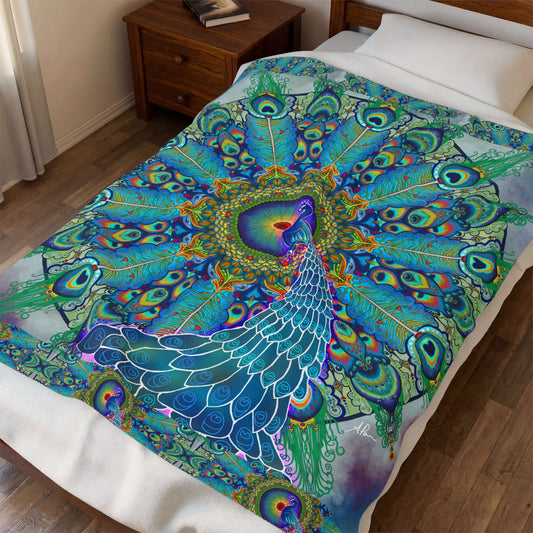 Pacio, Adam - Melek Taus Mandala - Velveteen Plush Blanket
