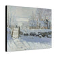 Monet, Claude - The Magpie (1868) - Canvas Block, unframed