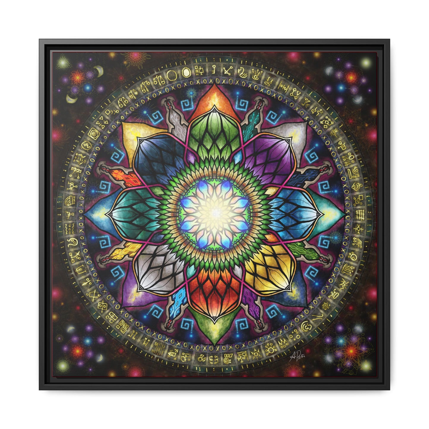 Matte Canvas, Framed (Multi-color)