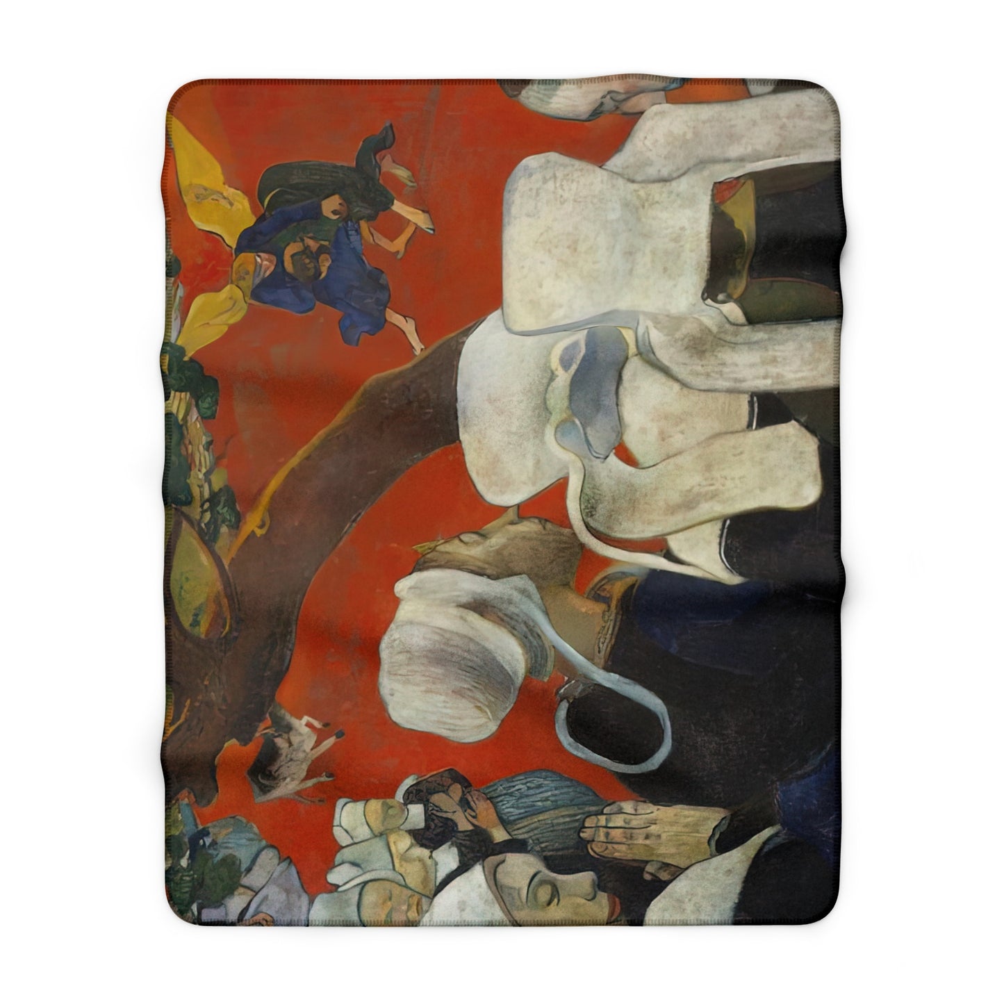 Gauguin, Paul - Vision of the Sermon (Jacob Wrestling with the Angel) (1888) - Sherpa Fleece Blanket