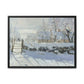 Monet, Claude - The Magpie (1868) - Matte Canvas, Framed