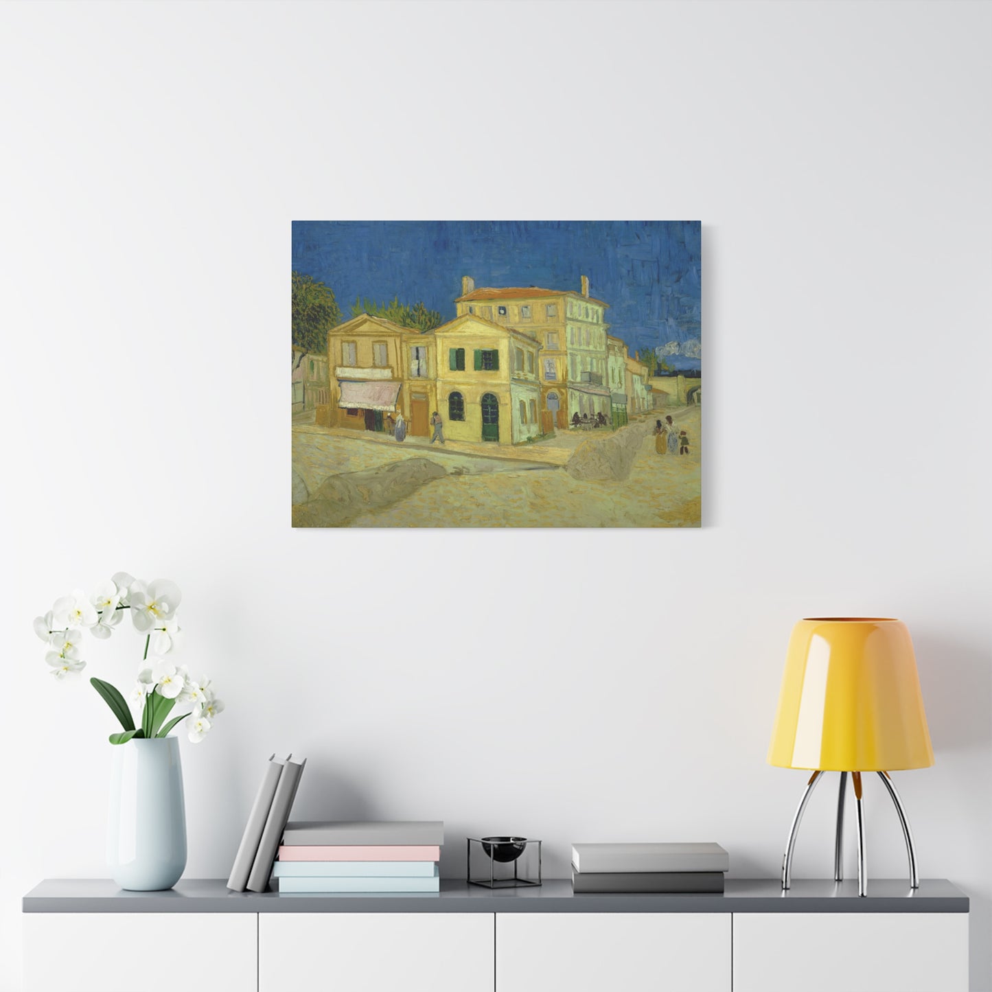 Van Gogh, Vincent - The Yellow House (1888)- Canvas Block, unframed