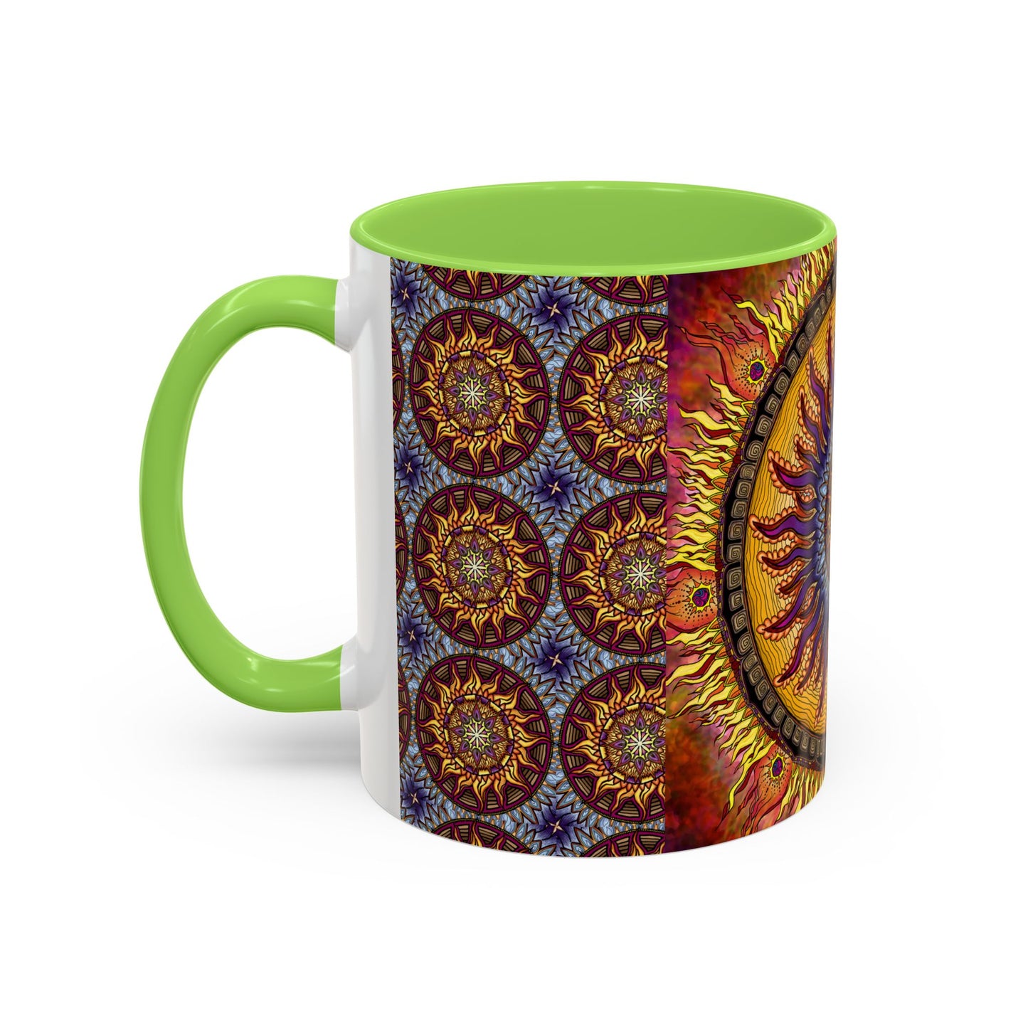 Pacio, Adam - Solar Disc Mandala - Colorful Accent Mugs