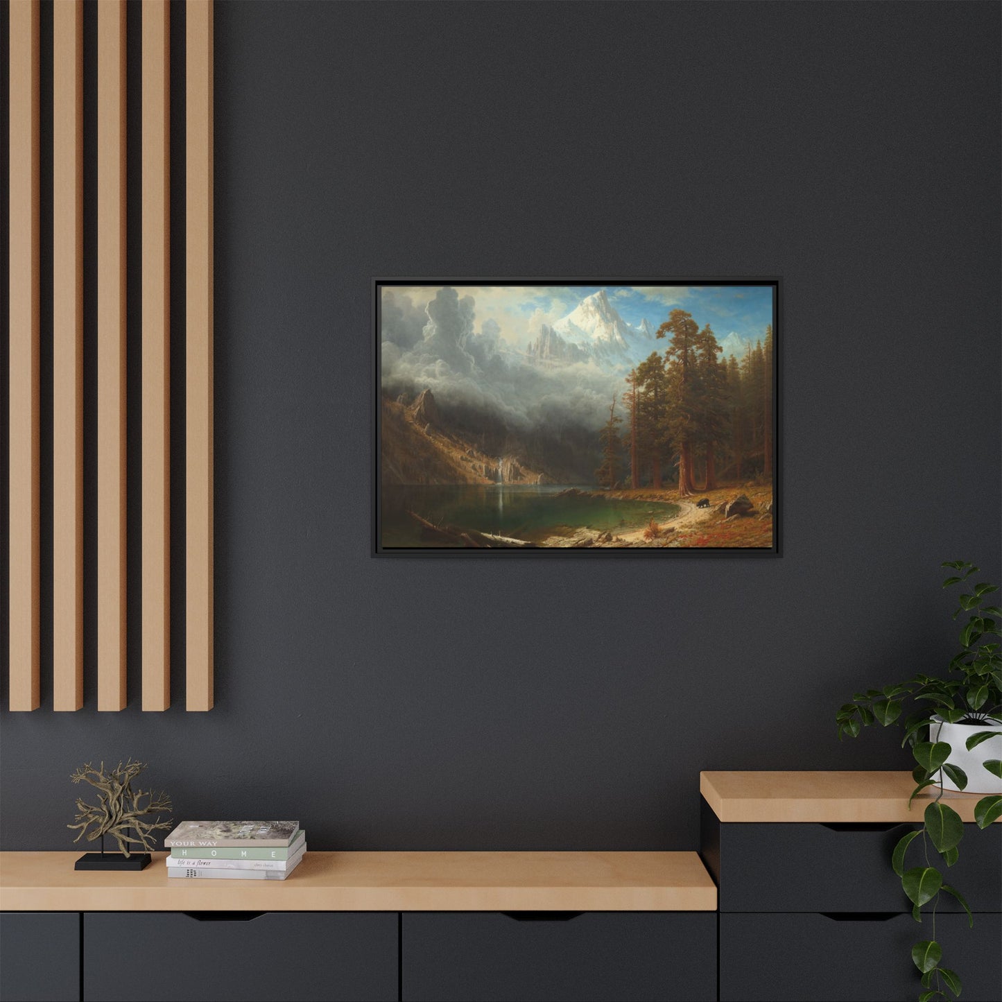 Bierstadt, Albert - Mount Corcoran (1877) - Matte Canvas, Framed