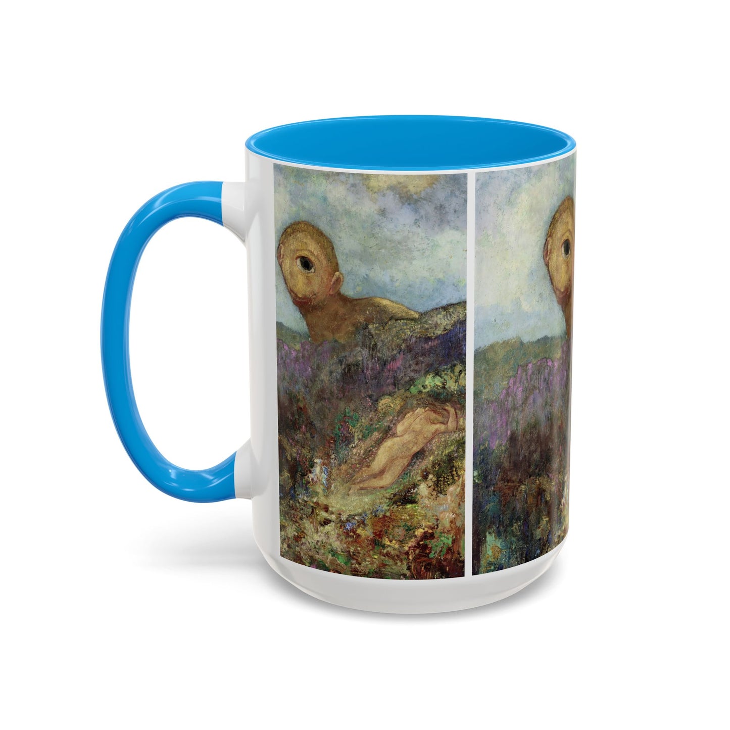 Redon, Odilon - The Cyclops (1914) - Colorful Accent Mugs
