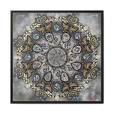 Memento Mori Mandala - Framed Canvas