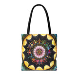 Obsidian Grandmothers Mandala - Tote Bag