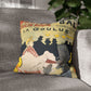 Toulouse-Lautrec, Henri - Moulin Rouge - La Goulue (1891) - Suede Square Pillowcase