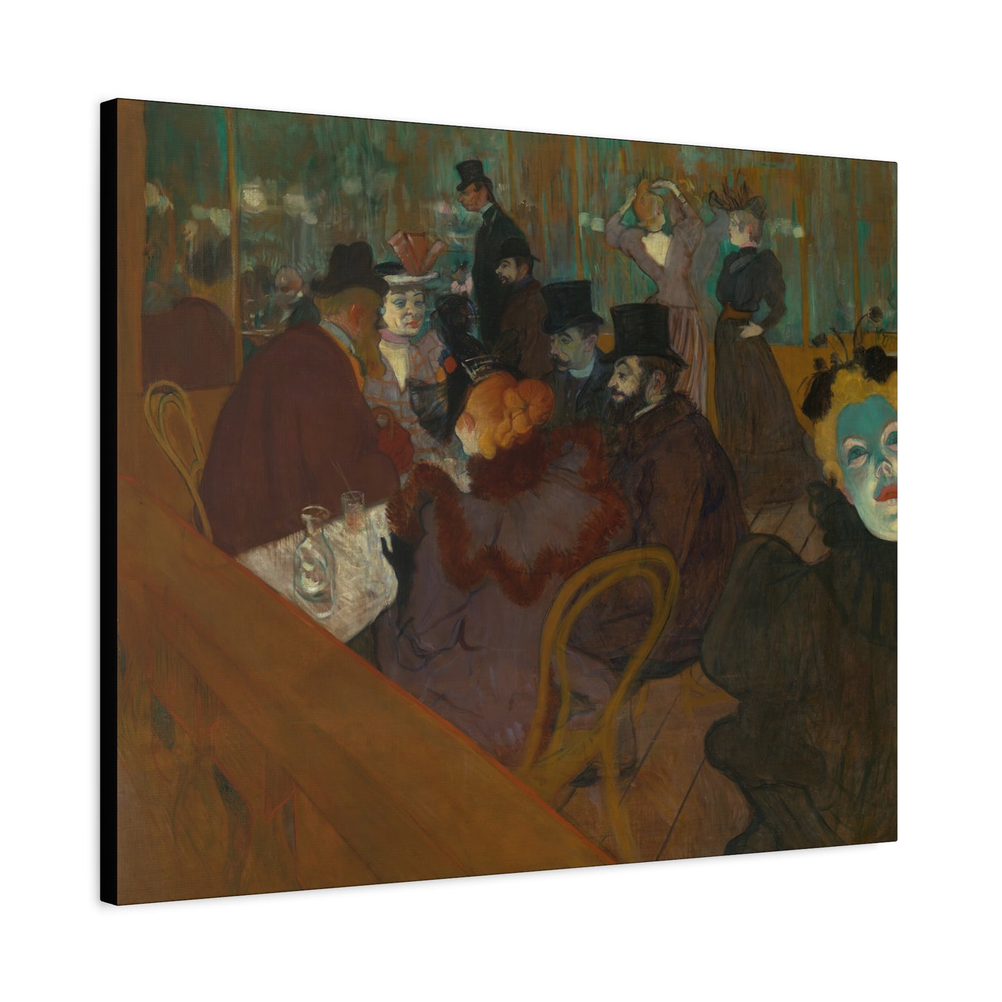 Lautrec, Henri - At the Moulin Rouge (1892) - Canvas Block, unframed
