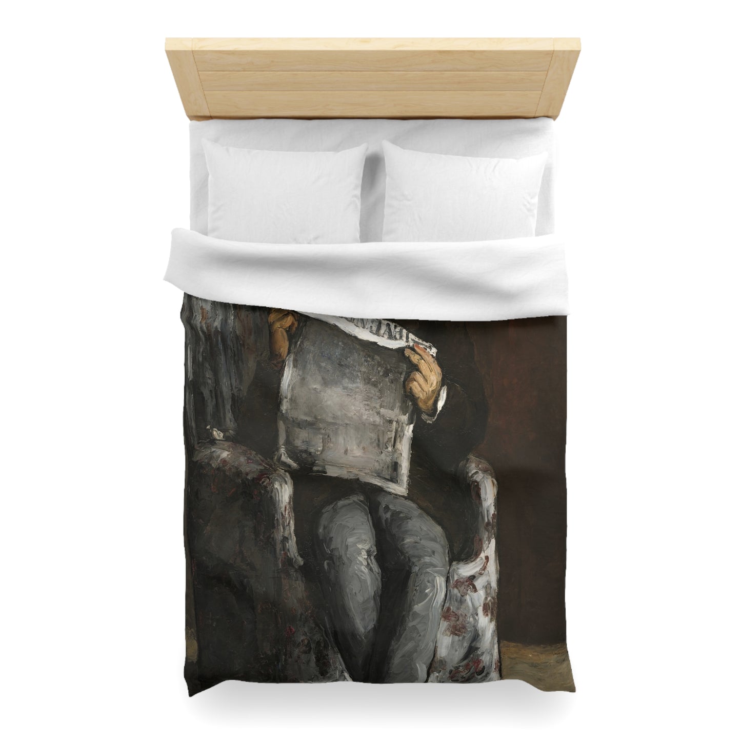 Cézanne, Paul - The Artist’s Father (1866) - Microfiber Duvet Cover