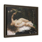 Courbet, Gustave - Woman with a Parrot (1866) - Matte Canvas, Framed