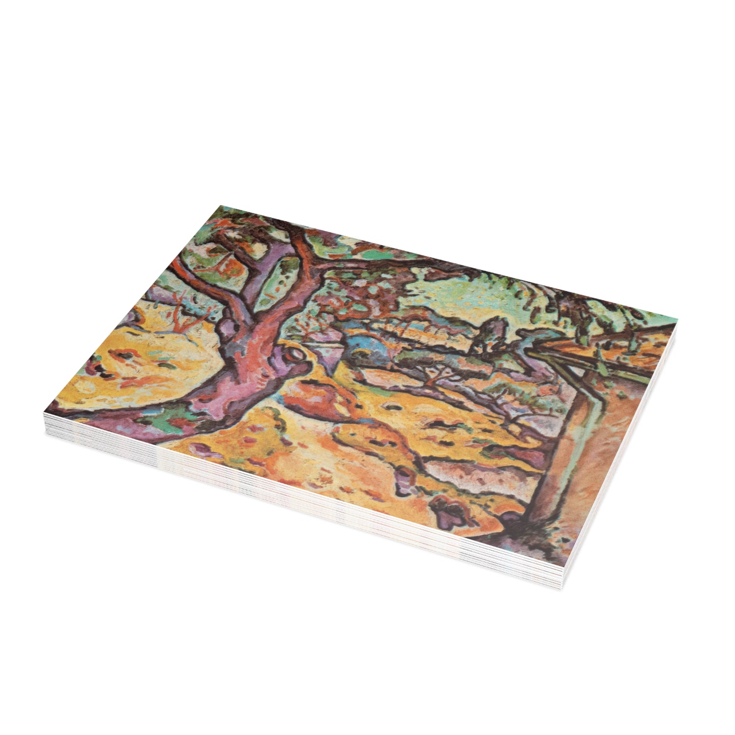 Braque, Georges - Olive Tree near L'Estaque (1906) - Postcard Bundles with Envelopes Included