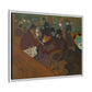 Toulouse-Lautrec, Henri - At the Moulin Rouge (1892) - Matte Canvas, Framed