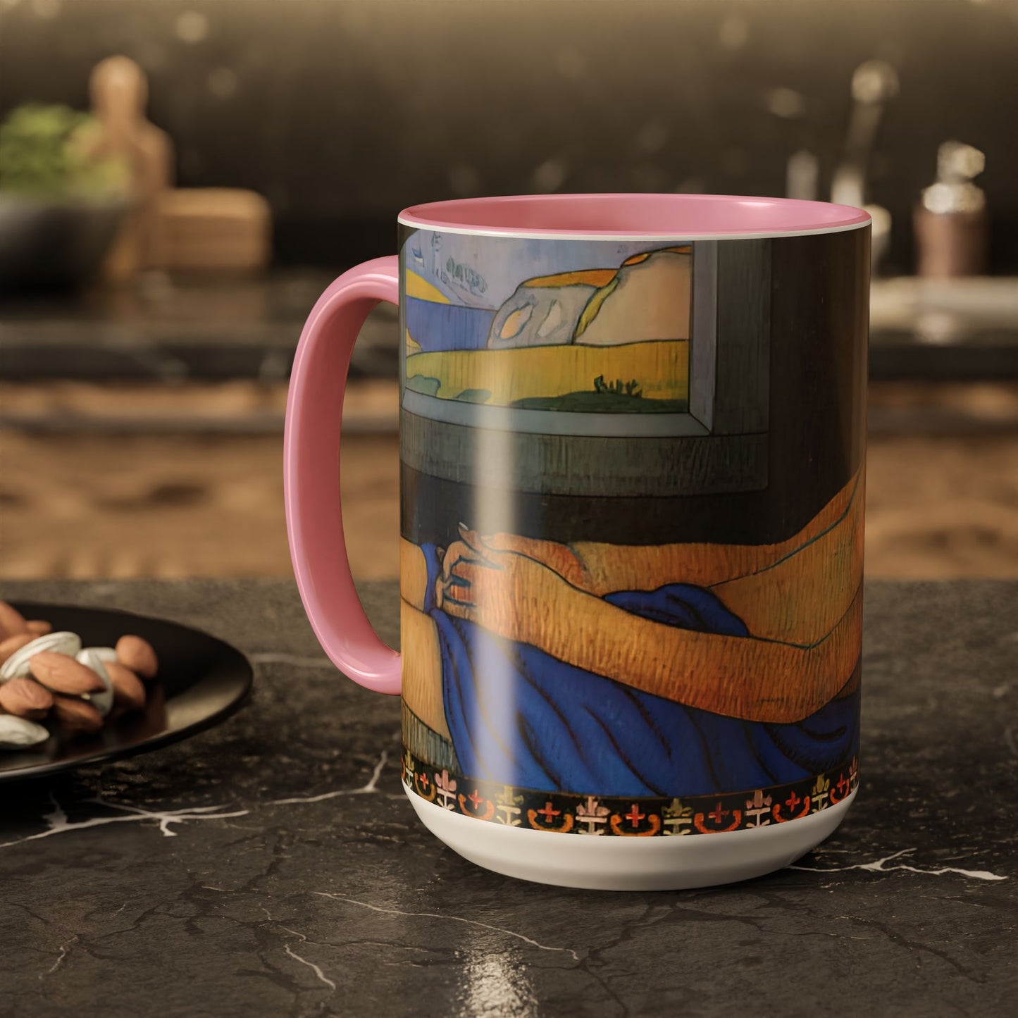 Filiger, Charles - The Recumbent Christ (1895) - Colorful Accent Mugs