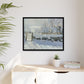 Monet, Claude - The Magpie (1868) - Matte Canvas, Framed