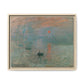 Monet, Claude - Impression, Sunrise (1872) - Matte Canvas, Framed